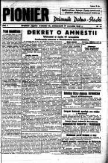 Pionier : dziennik Dolno-Śląski, 1945, nr 19 [16-17 IX]