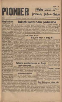 Pionier : dziennik Dolno-Śląski, 1945, nr 40 [11 X]