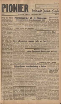 Pionier : dziennik Dolno-Śląski, 1945, nr 63 [8 XI]