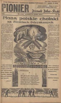 Pionier : dziennik Dolno-Śląski, 1945, nr 101 [23 XII]