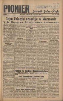Pionier : dziennik Dolno-Śląski, 1946, nr 12 [15 I]