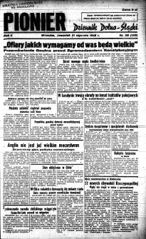 Pionier : dziennik Dolno-Śląski, 1946, nr 26 [31 I]