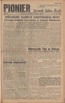 Pionier : dziennik Dolno-Śląski, 1946, nr 64 [16 III]