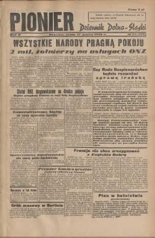Pionier : dziennik Dolno-Śląski, 1946, nr 73 [27 III]
