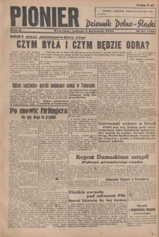 Pionier : dziennik Dolno-Śląski, 1946, nr 82 [6 IV]