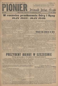 Pionier : dziennik Dolno-Śląski, 1946, nr 90 [16 IV]