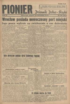 Pionier : dziennik Dolno-Śląski, 1946, nr 98 [26 IV]