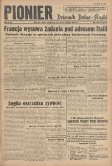 Pionier : dziennik Dolno-Śląski, 1946, nr 99 [27 IV]
