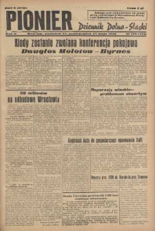 Pionier : dziennik Dolno-Śląski, 1946, nr 110 [12-13 V]