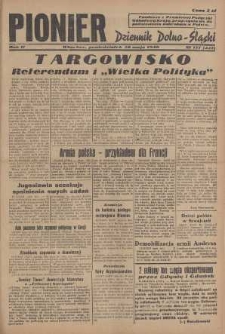 Pionier : dziennik Dolno-Śląski, 1946, nr 117 [20 V]