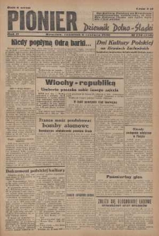Pionier : dziennik Dolno-Śląski, 1946, nr 134 [6 VI]