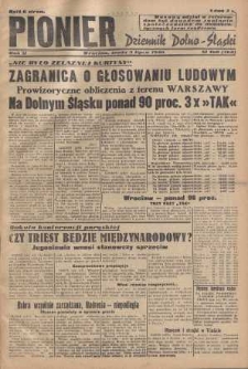 Pionier : dziennik Dolno-Śląski, 1946, nr 160 [3 VII]