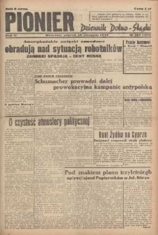 Pionier : dziennik Dolno-Śląski, 1946, nr 207 [20 VIII]