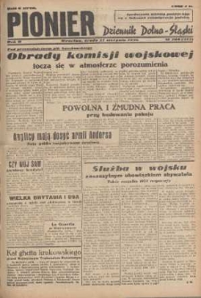 Pionier : dziennik Dolno-Śląski, 1946, nr 208 [21 VIII]
