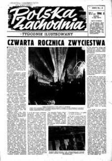 Polska Zachodnia : tygodnik ilustrowany, 1949, nr 18